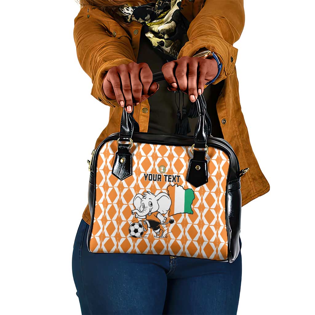 Custom Ivory Coast Football Shoulder Handbag Go Champions