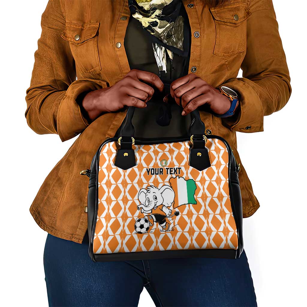 Custom Ivory Coast Football Shoulder Handbag Go Champions