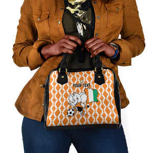 Custom Ivory Coast Football Shoulder Handbag Go Champions
