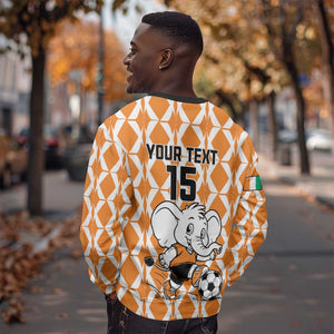 Custom Ivory Coast Football Sweatshirt Go Champions