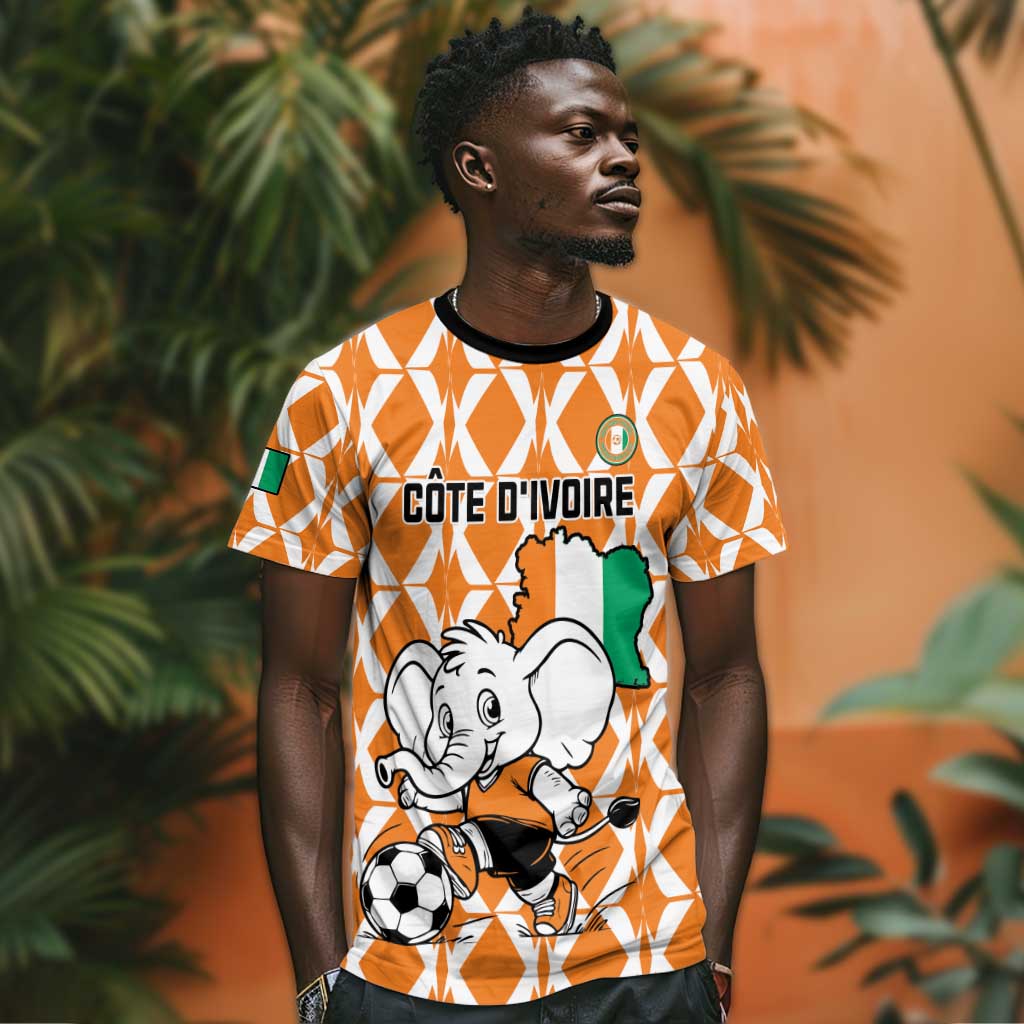 Custom Ivory Coast Football T shirt Go Champions