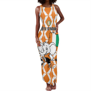 Custom Ivory Coast Football Tank Maxi Dress Go Champions