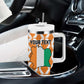 Custom Ivory Coast Football Tumbler With Handle Go Champions