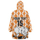 Custom Ivory Coast Football Wearable Blanket Hoodie Go Champions