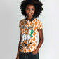 Custom Ivory Coast Football Women Polo Shirt Go Champions
