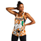 Custom Ivory Coast Football Women Racerback Tank Go Champions
