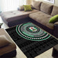 Nigeria African Tribal Pattern Area Rug Chest Arm Tattoo