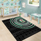 Nigeria African Tribal Pattern Area Rug Chest Arm Tattoo