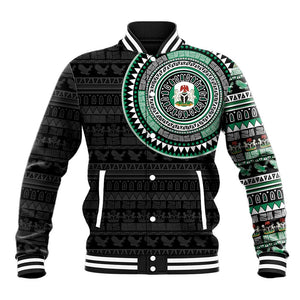 Nigeria African Tribal Pattern Baseball Jacket Chest Arm Tattoo