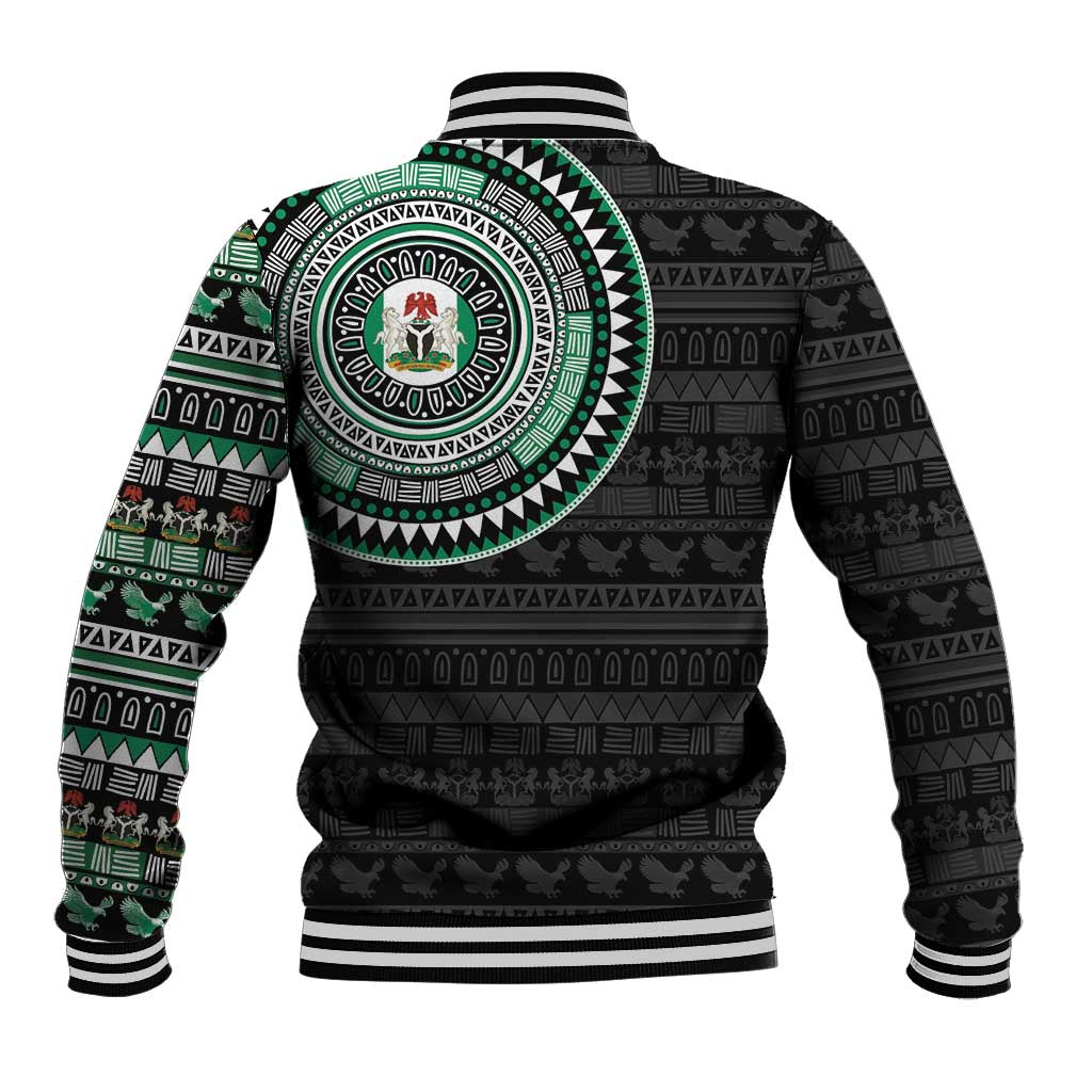 Nigeria African Tribal Pattern Baseball Jacket Chest Arm Tattoo