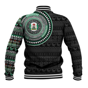 Nigeria African Tribal Pattern Baseball Jacket Chest Arm Tattoo