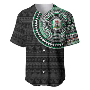 Nigeria African Tribal Pattern Baseball Jersey Chest Arm Tattoo