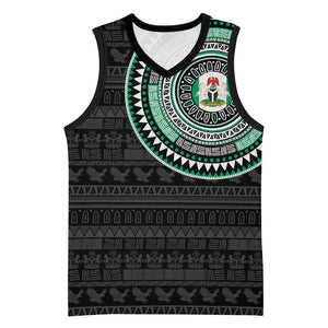 Nigeria African Tribal Pattern Basketball Jersey Chest Arm Tattoo - African Pride