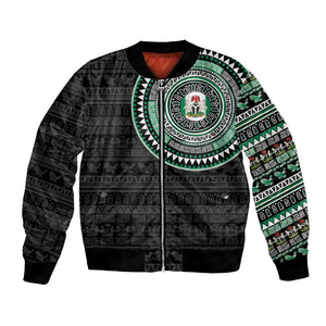 Nigeria African Tribal Pattern Bomber Jacket Chest Arm Tattoo