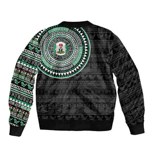 Nigeria African Tribal Pattern Bomber Jacket Chest Arm Tattoo