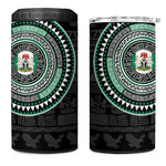 Nigeria African Tribal Pattern 4 in 1 Can Cooler Tumbler Chest Arm Tattoo