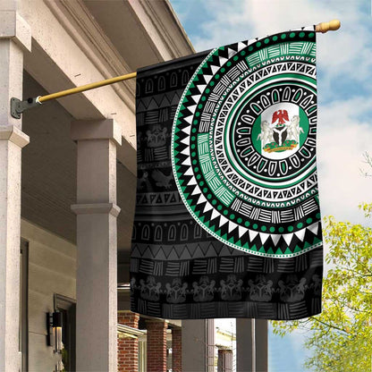 Nigeria African Tribal Pattern Garden Flag Chest Arm Tattoo
