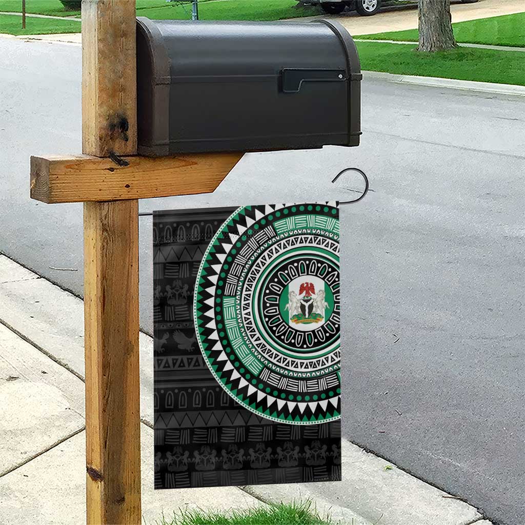 Nigeria African Tribal Pattern Garden Flag Chest Arm Tattoo