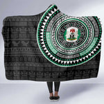 Nigeria African Tribal Pattern Hooded Blanket Chest Arm Tattoo