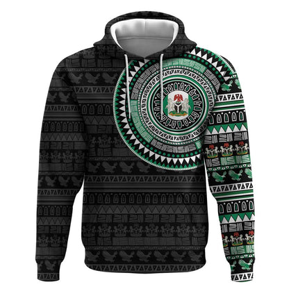 Nigeria African Tribal Pattern Hoodie Chest Arm Tattoo
