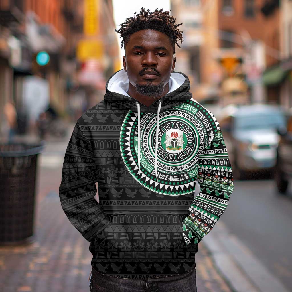 Nigeria African Tribal Pattern Hoodie Chest Arm Tattoo