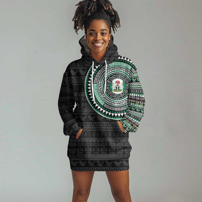 Nigeria African Tribal Pattern Hoodie Dress Chest Arm Tattoo