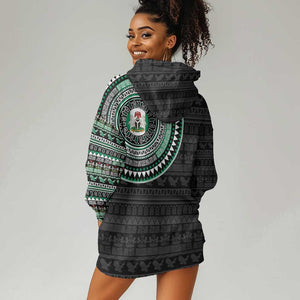 Nigeria African Tribal Pattern Hoodie Dress Chest Arm Tattoo