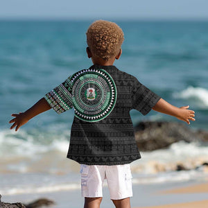Nigeria African Tribal Pattern Kid Hawaiian Shirt Chest Arm Tattoo