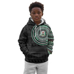 Nigeria African Tribal Pattern Kid Hoodie Chest Arm Tattoo