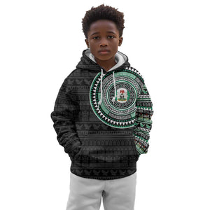 Nigeria African Tribal Pattern Kid Hoodie Chest Arm Tattoo