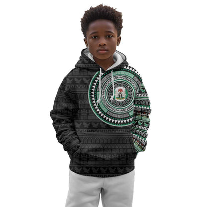 Nigeria African Tribal Pattern Kid Hoodie Chest Arm Tattoo