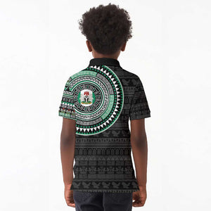 Nigeria African Tribal Pattern Kid Polo Shirt Chest Arm Tattoo