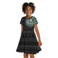 Nigeria African Tribal Pattern Kid Short Sleeve Dress Chest Arm Tattoo