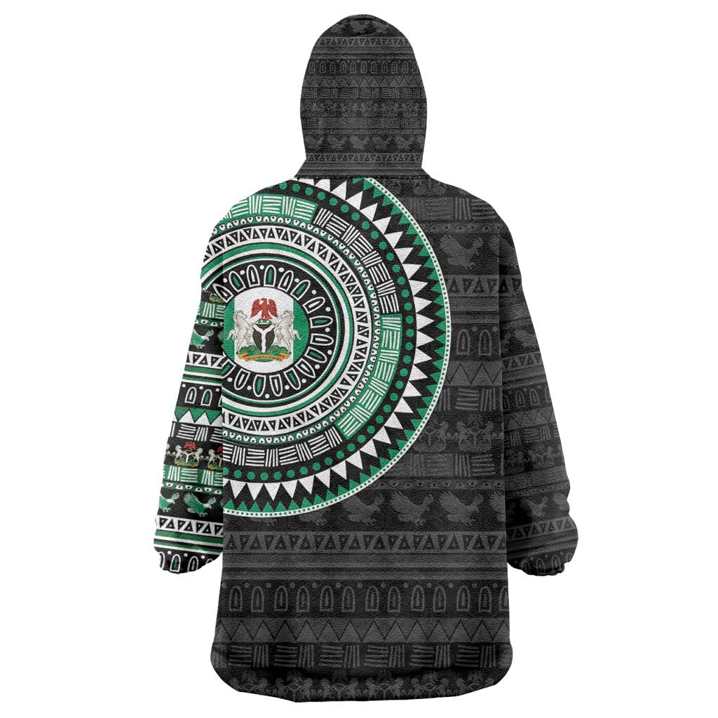 Nigeria African Tribal Pattern Kid Wearable Blanket Hoodie Chest Arm Tattoo