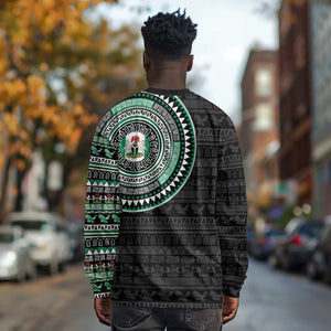 Nigeria African Tribal Pattern Long Sleeve Shirt Chest Arm Tattoo