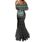 Nigeria African Tribal Pattern Mermaid Dress Chest Arm Tattoo