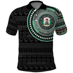 Nigeria African Tribal Pattern Polo Shirt Chest Arm Tattoo