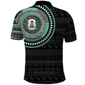 Nigeria African Tribal Pattern Polo Shirt Chest Arm Tattoo
