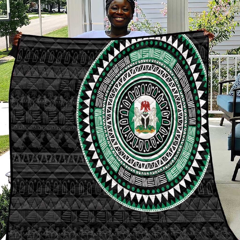 Nigeria African Tribal Pattern Quilt Chest Arm Tattoo