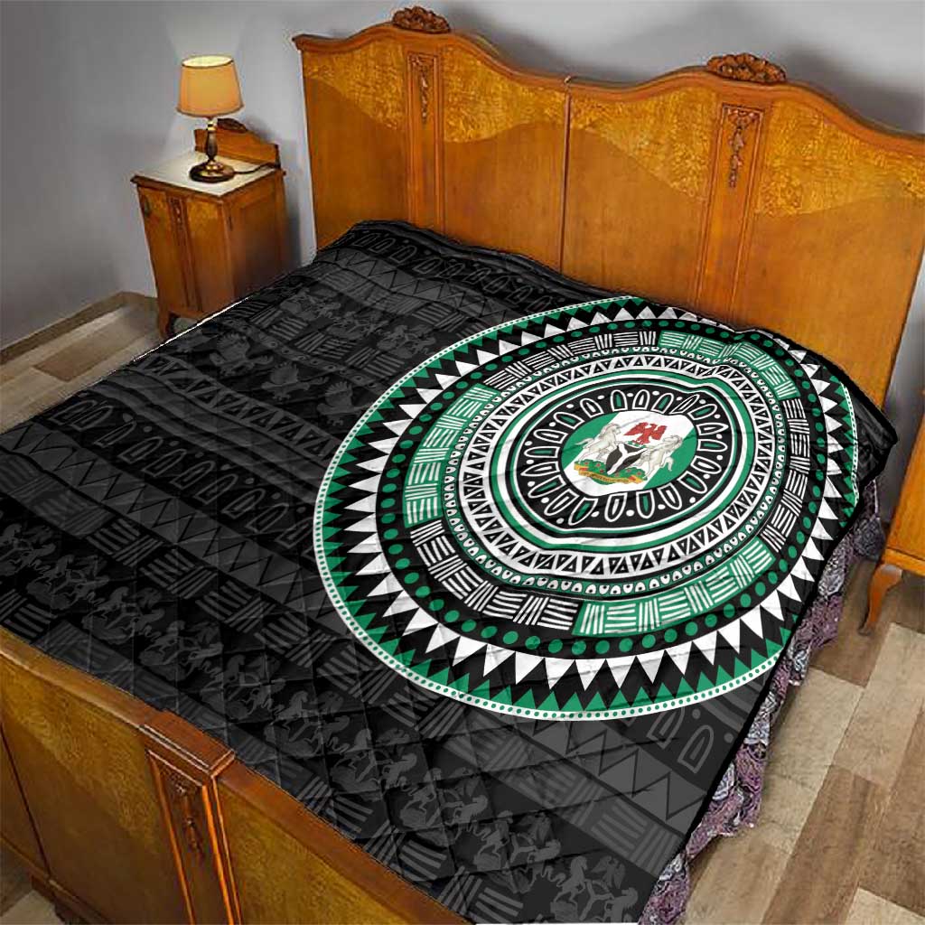 Nigeria African Tribal Pattern Quilt Chest Arm Tattoo