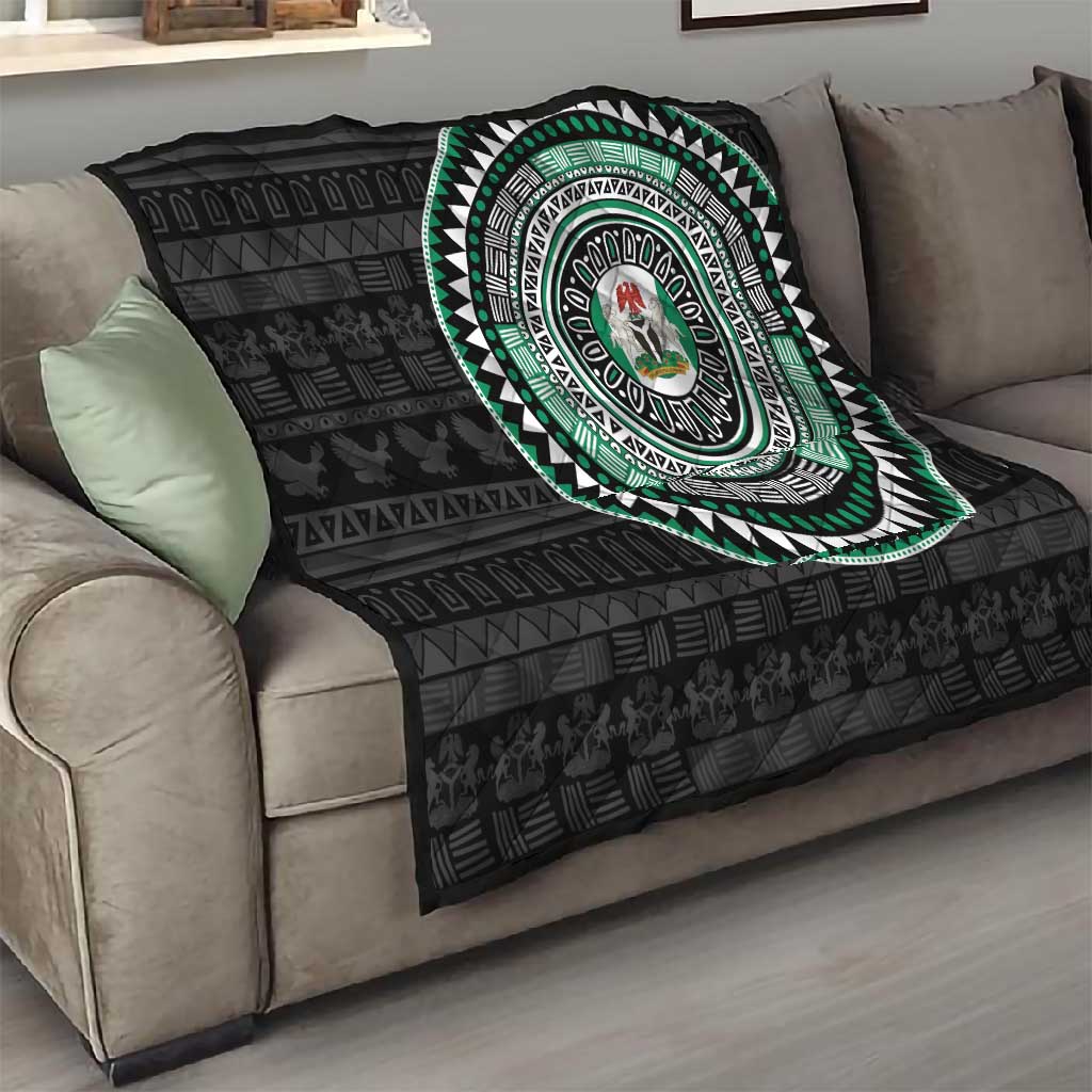 Nigeria African Tribal Pattern Quilt Chest Arm Tattoo