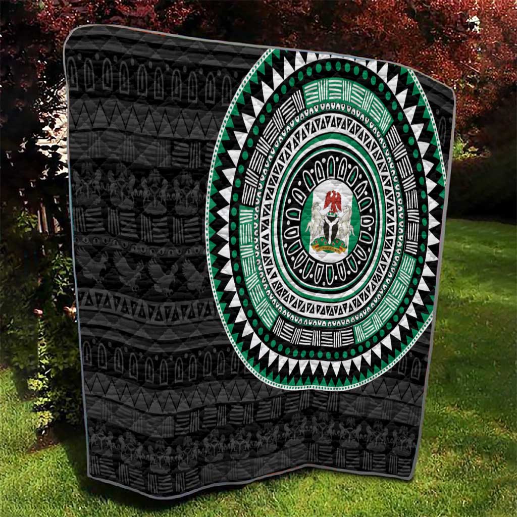 Nigeria African Tribal Pattern Quilt Chest Arm Tattoo