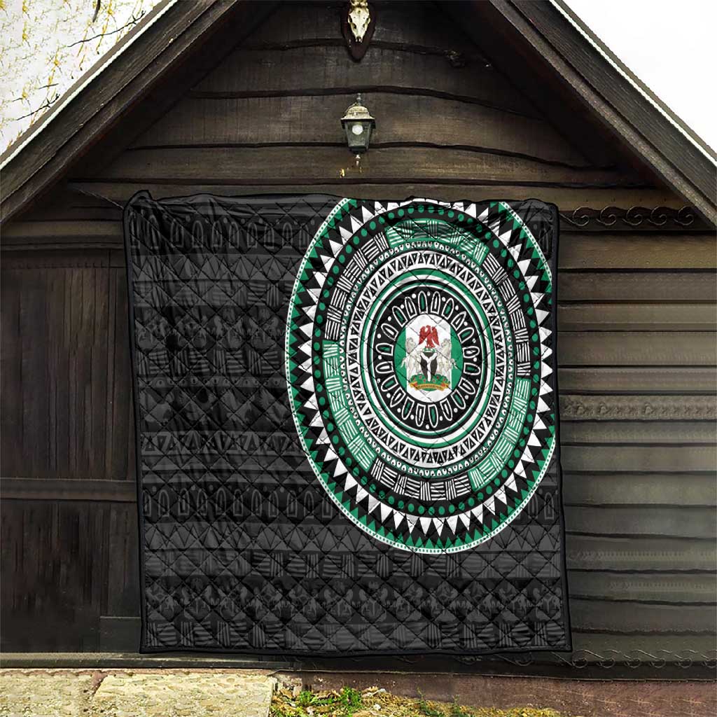 Nigeria African Tribal Pattern Quilt Chest Arm Tattoo