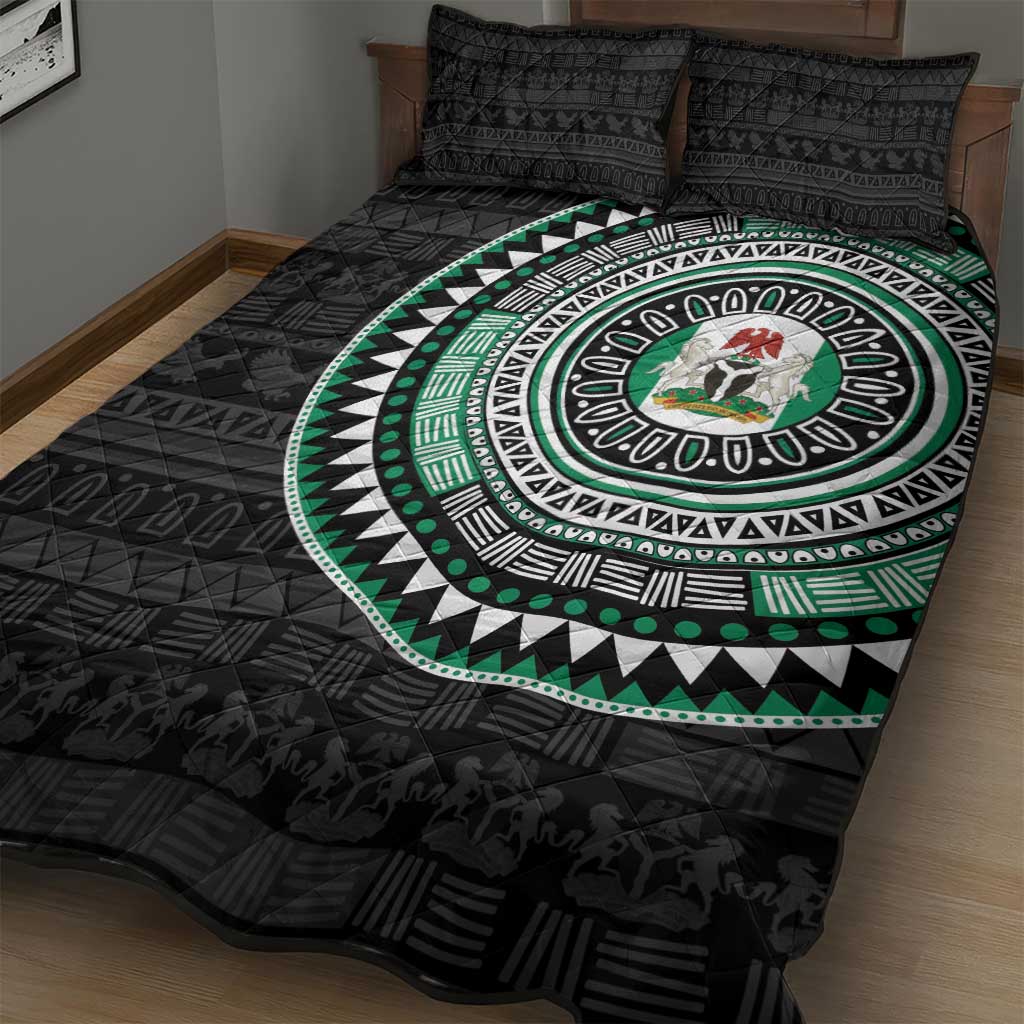 Nigeria African Tribal Pattern Quilt Bed Set Chest Arm Tattoo