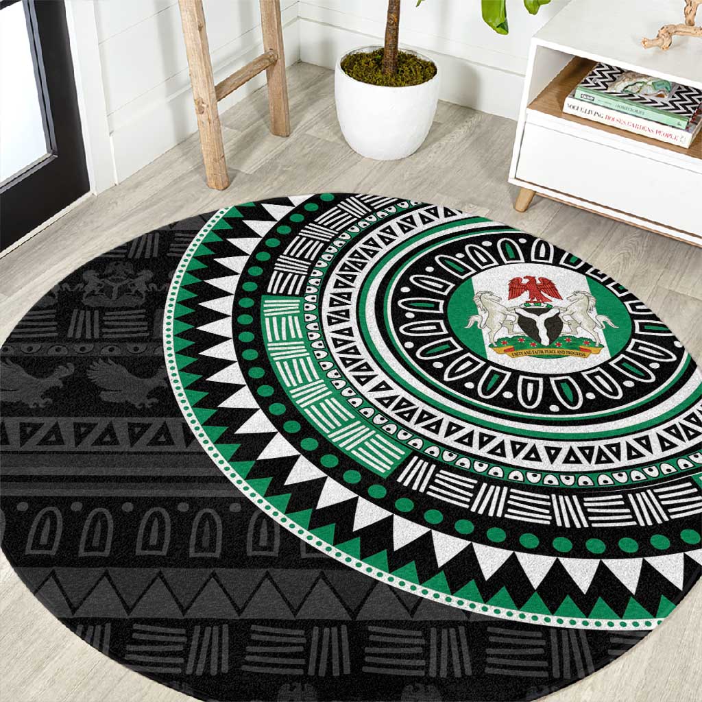 Nigeria African Tribal Pattern Round Carpet Chest Arm Tattoo