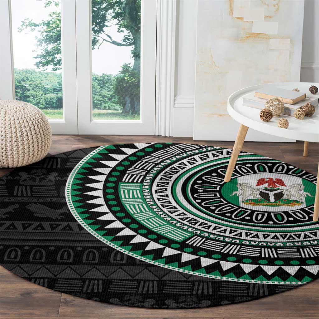 Nigeria African Tribal Pattern Round Carpet Chest Arm Tattoo