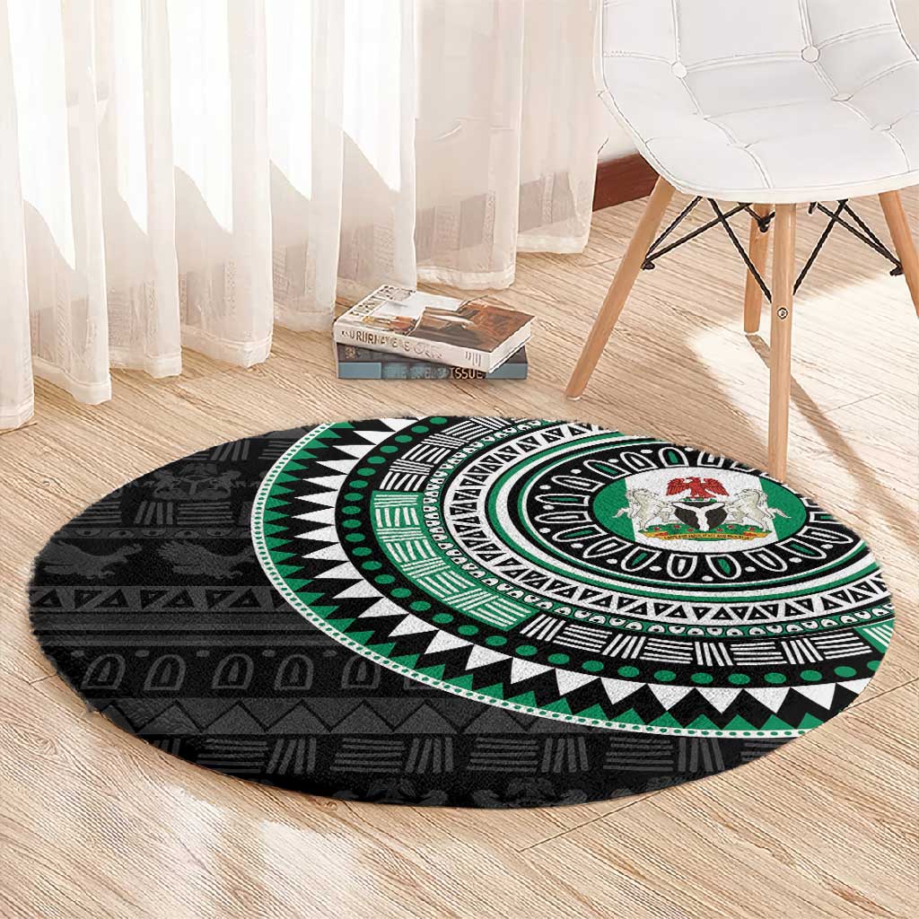Nigeria African Tribal Pattern Round Carpet Chest Arm Tattoo