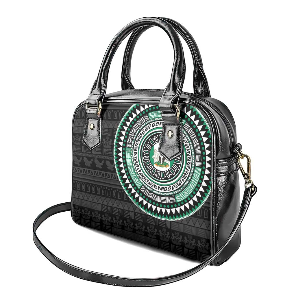 Nigeria African Tribal Pattern Shoulder Handbag Chest Arm Tattoo