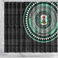 Nigeria African Tribal Pattern Shower Curtain Chest Arm Tattoo