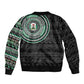 Nigeria African Tribal Pattern Sleeve Zip Bomber Jacket Chest Arm Tattoo